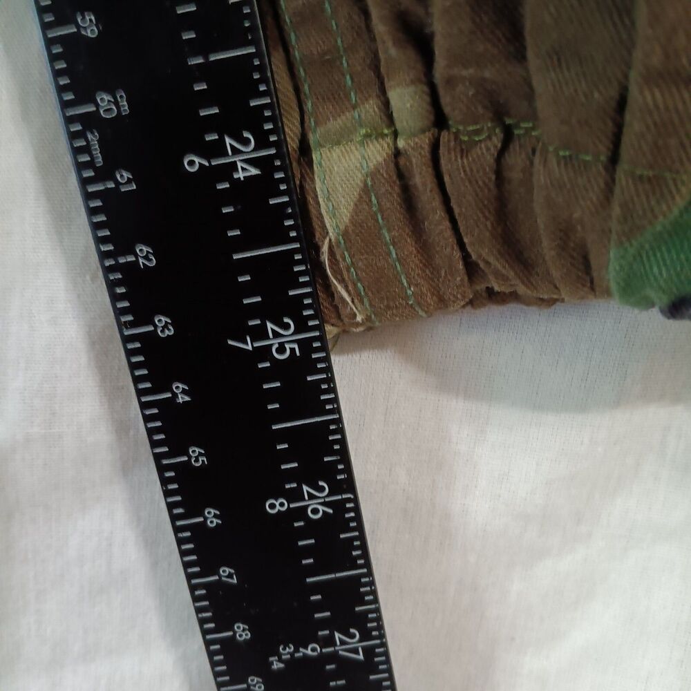 USGI ARMY CAMO Cargo Pants Men's Size Med Waist Draw Ankle And Adjustable Waist - Picture 6 of 7